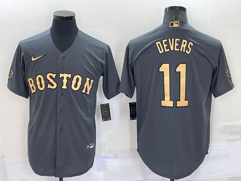 Men Boston Red Sox #11 Devers Grey 2022 All Star Nike MLB Jersey->washington nationals->MLB Jersey